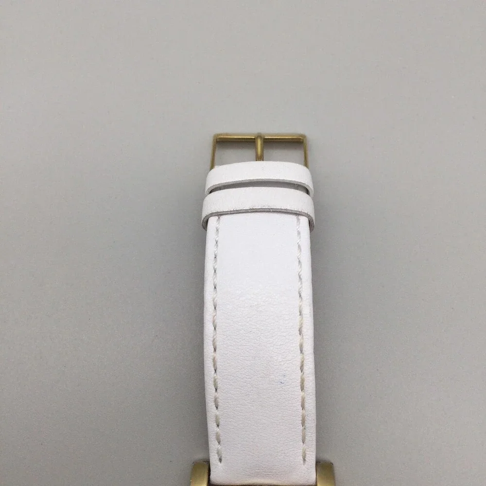 Lucky Brand Womens Watch 40mm White Leather Peace Love Hope 161235 New Battery